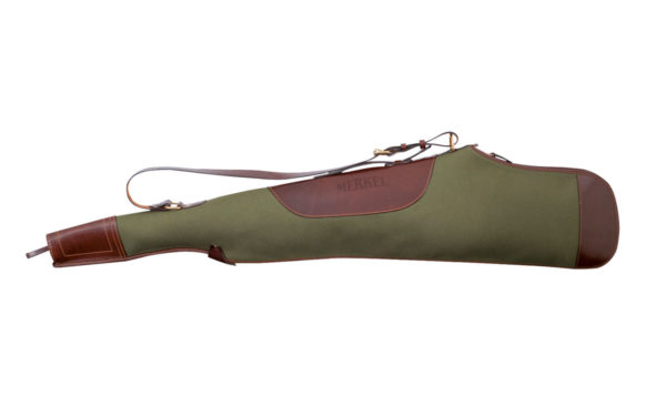 MERKEL SOFT LEATHER AND CANVAS RIFLE CASE