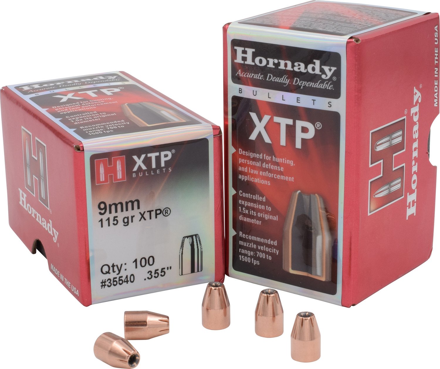 HORNADY 9MMP-115GR XTP AG