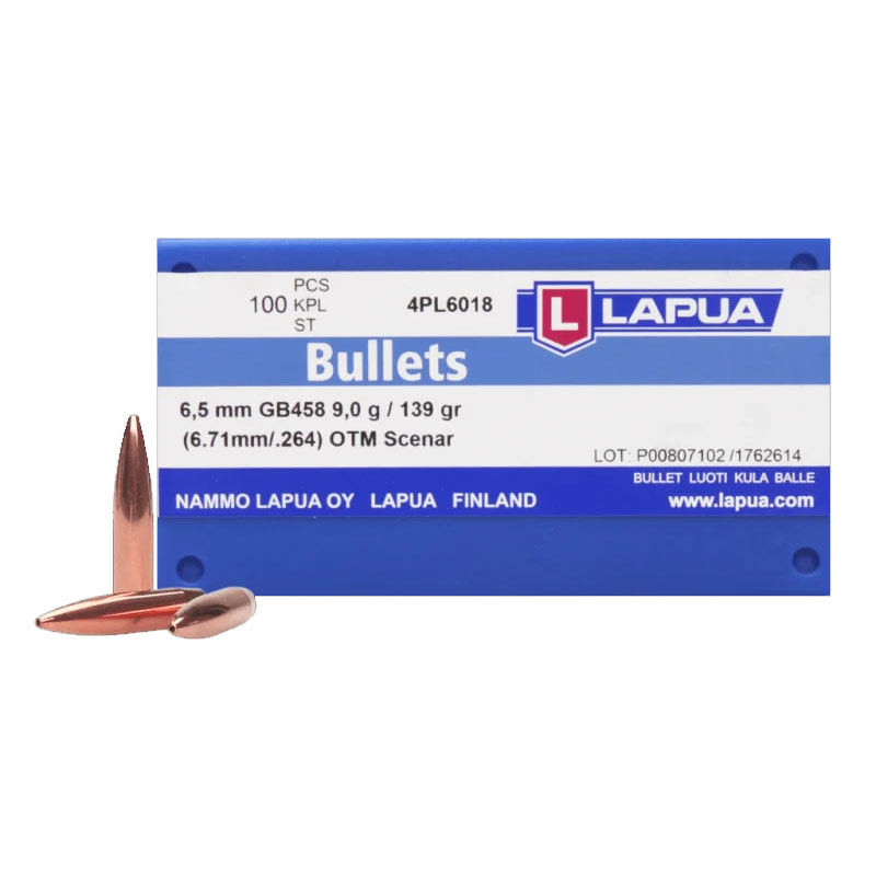 LAPUA BUL 6.5MM 139 GR HPBT SCENAR BULK (1000)