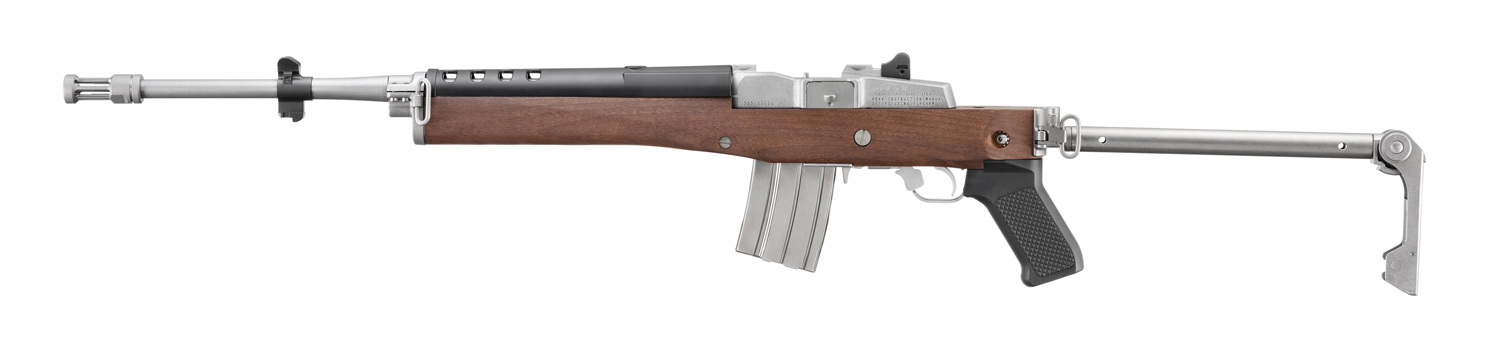 RUGER 5.56 MINI-14 STAINLESS w/FOLD.STOCK(5895)
