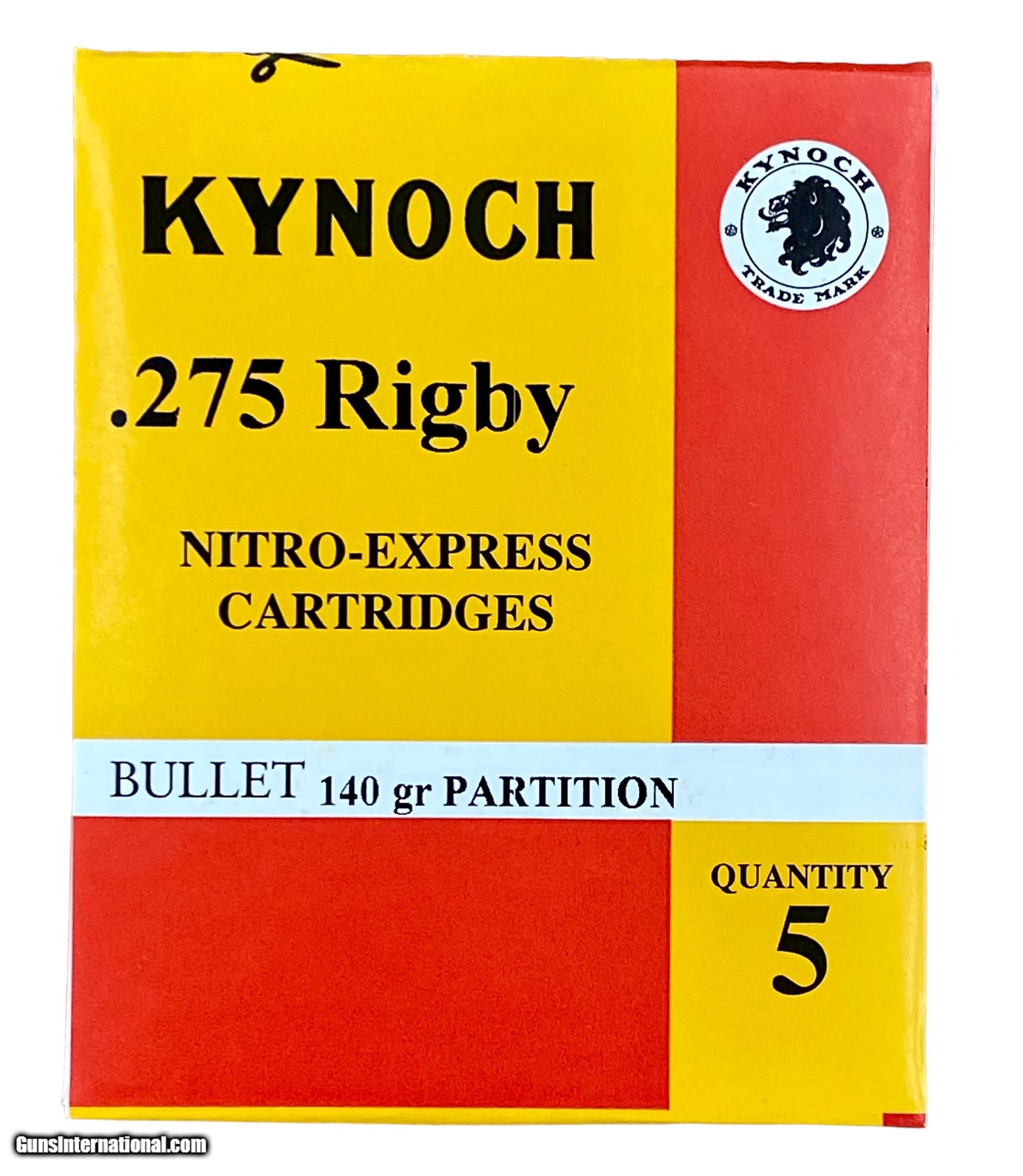 Kynoch .275 RIMLESS RIGBY 140GR PARTIT SOFTS PER 5