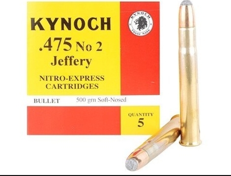 Kynoch .475 NO. 2 JEFFERY NE 500GR SOFTS PER 5