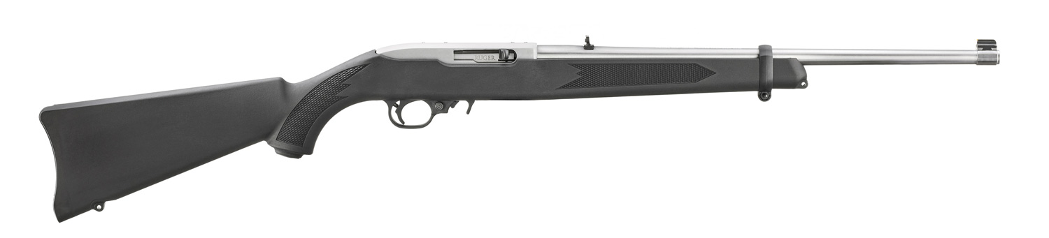 RUGER 10/22 CARBINE S/STEEL SYNTH (1256)